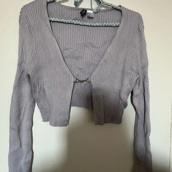 H&M Ribbed Lavender Cardigan - Picture 2 of 7